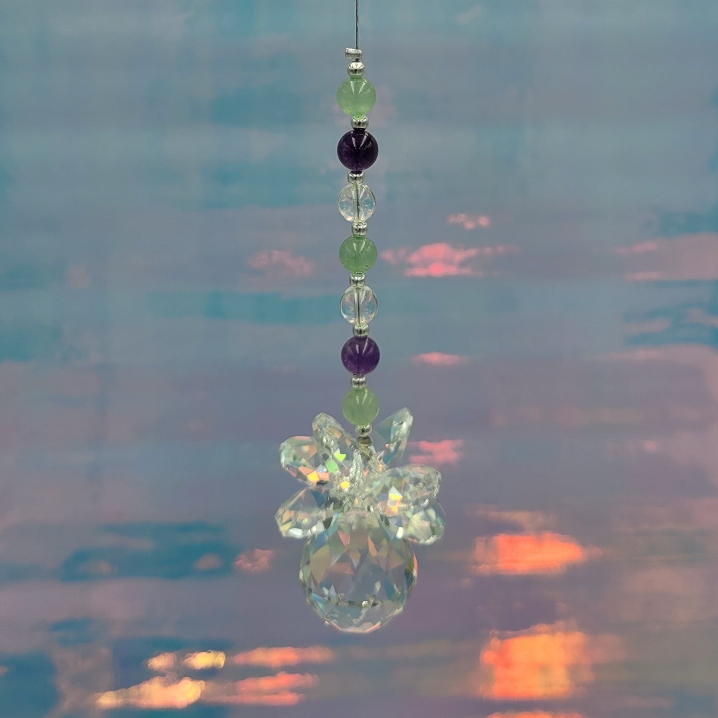 Healer Chakra Crystal Suncatcher
