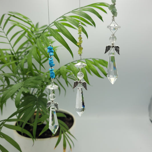 Angel Long Crystal Charm Suncatcher