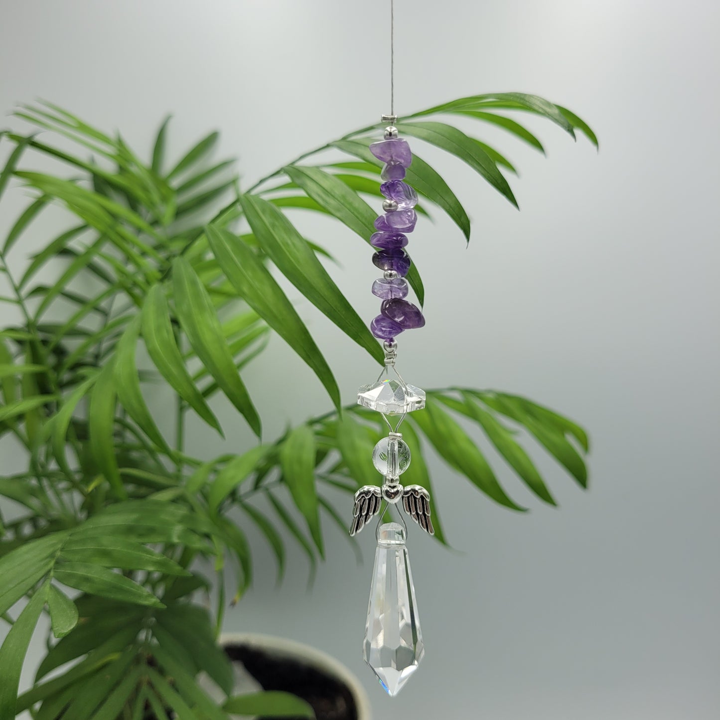 Angel Long Crystal Charm Suncatcher