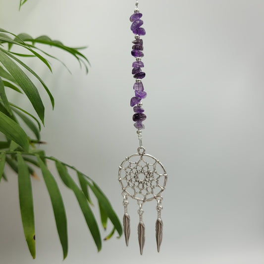 Dream Catcher Stones Crystal Charm Suncatcher