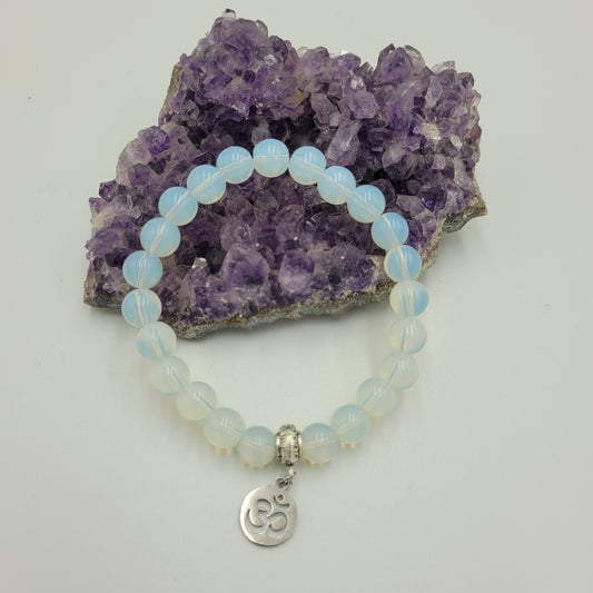 Bracelet Opalite 8mm Om
