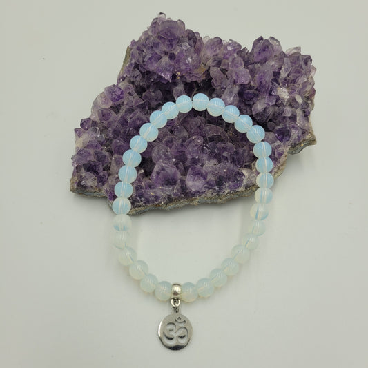 Bracelet Opalite 6mm Om