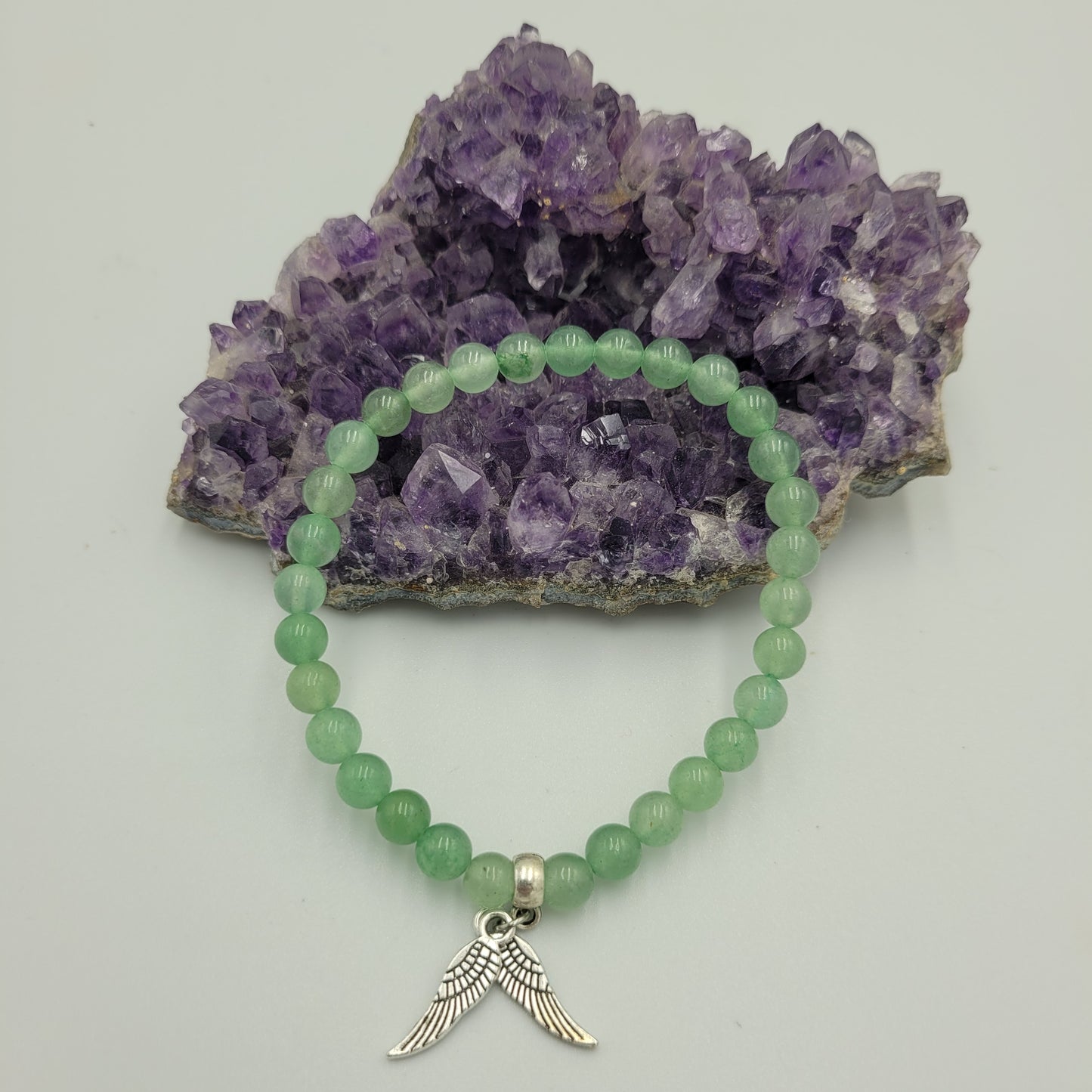 Bracelet Aventurine 6mm Wings