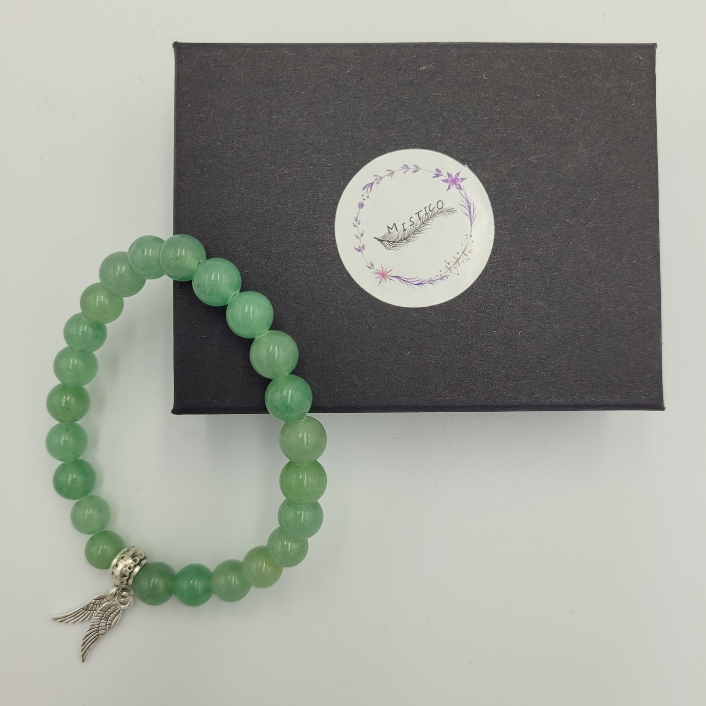 Bracelet Aventurine 6mm Wings