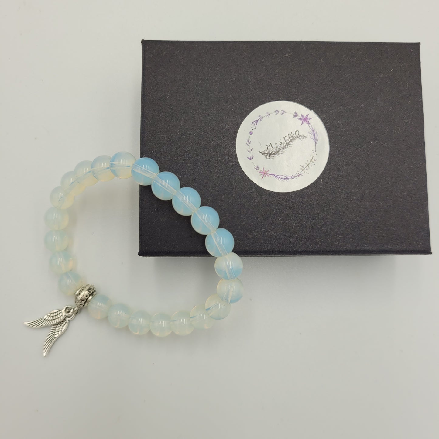 Bracelet Opalite 6mm Wings