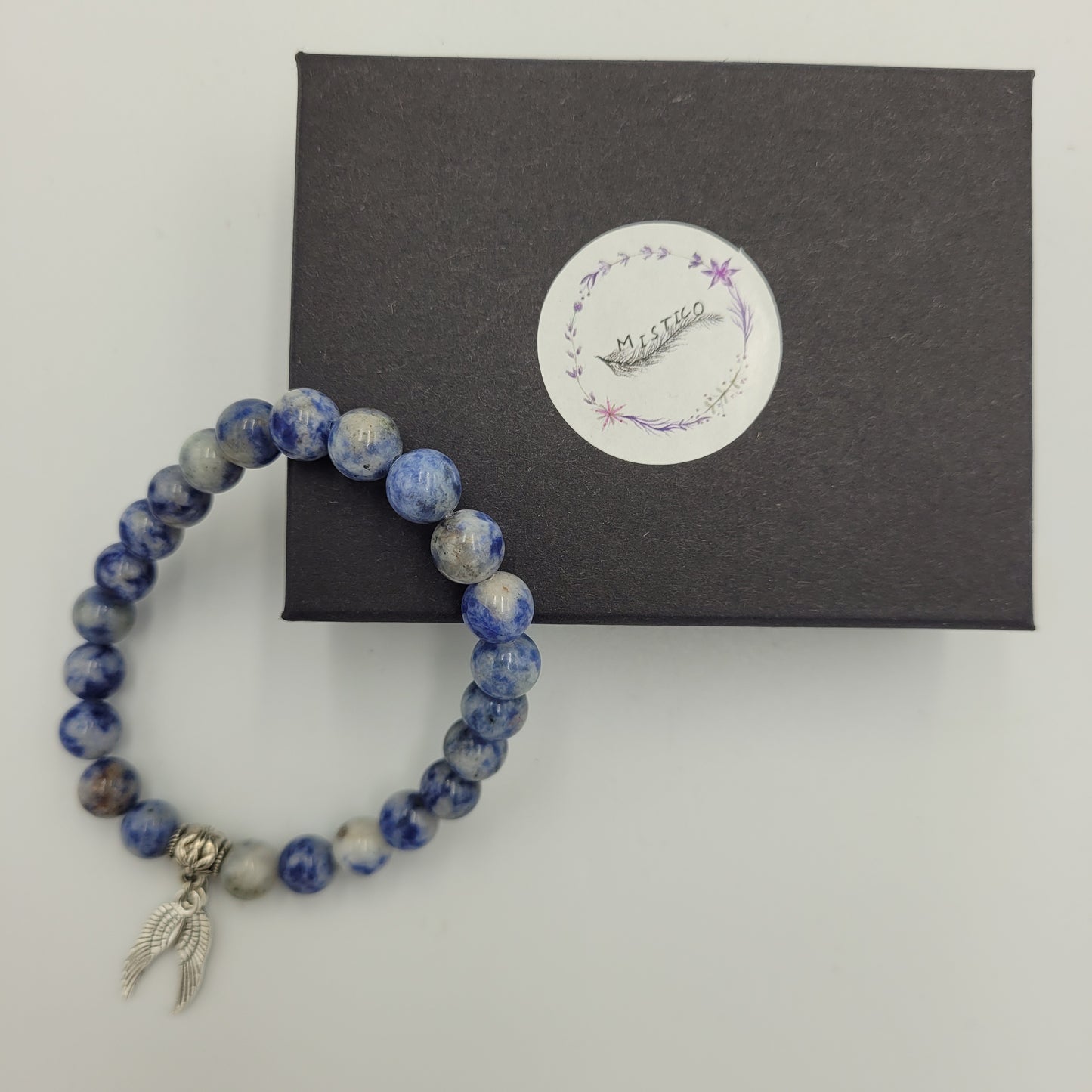 Bracelet Sodalite 8mm Wings