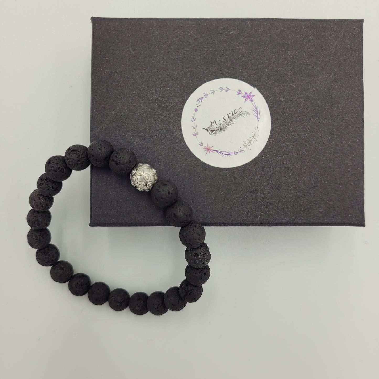 Bracelet Aromatherapy Lava 8mm stone
