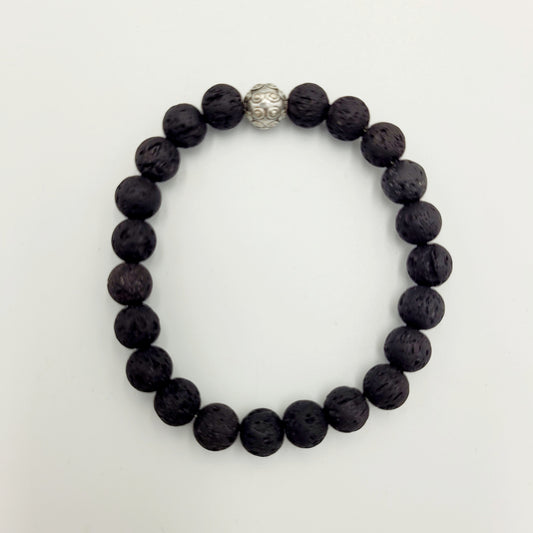 Bracelet Aromatherapy Lava 8mm stone