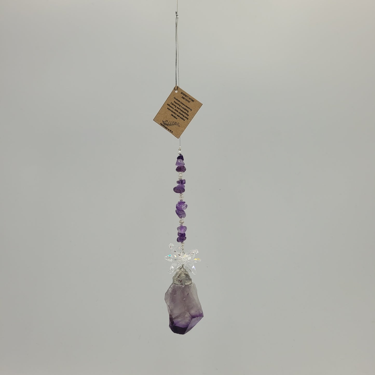 Hanging Cluster Amethyst Stone