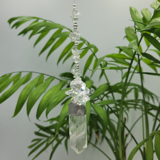 Hanging Cluster Clear Quartz Stone