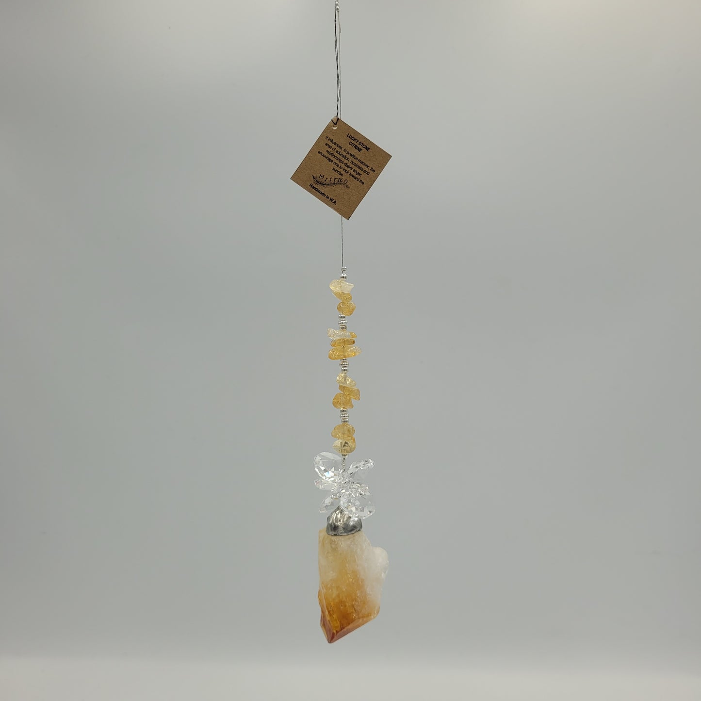 Hanging Cluster Citrine Stone