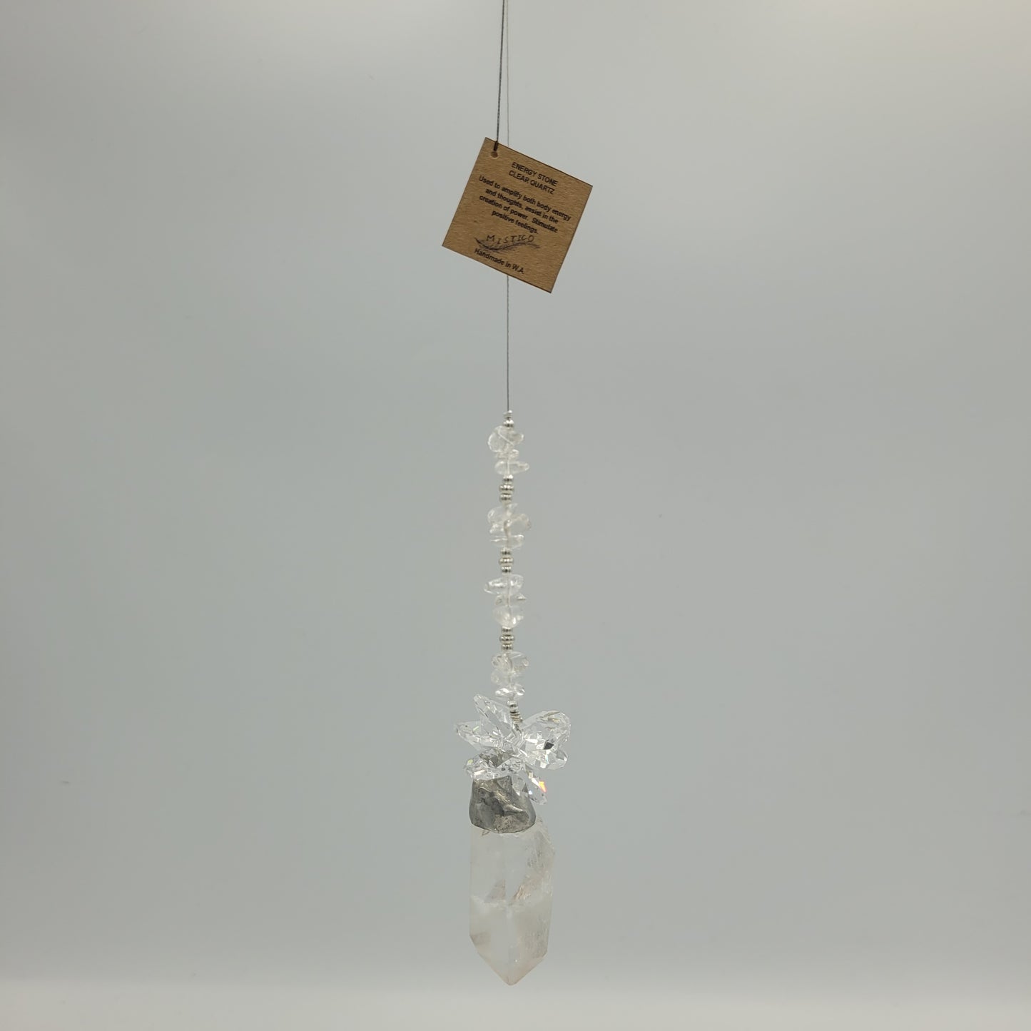 Hanging Cluster Clear Quartz Stone