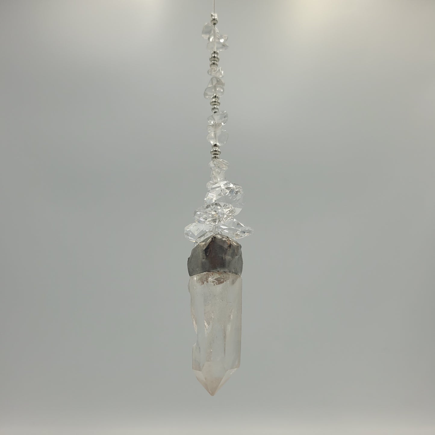 Hanging Cluster Clear Quartz Stone