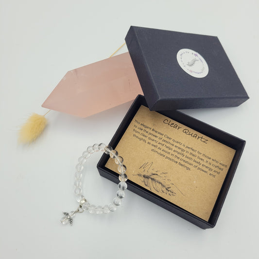 Clear Quartz Kids Angel Bracelet