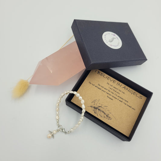 River Pearls Kids Angel Bracelet