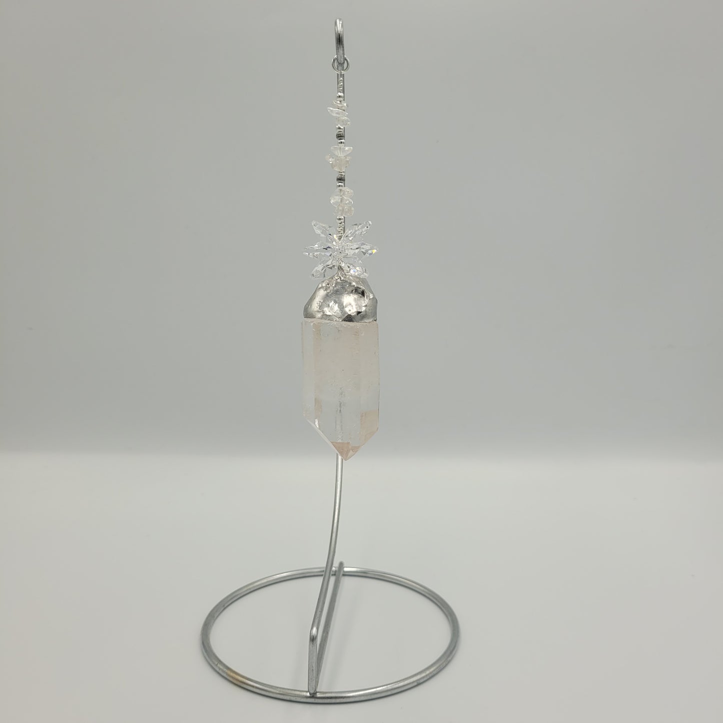 Clear Quartz Cluster Stone with Stand