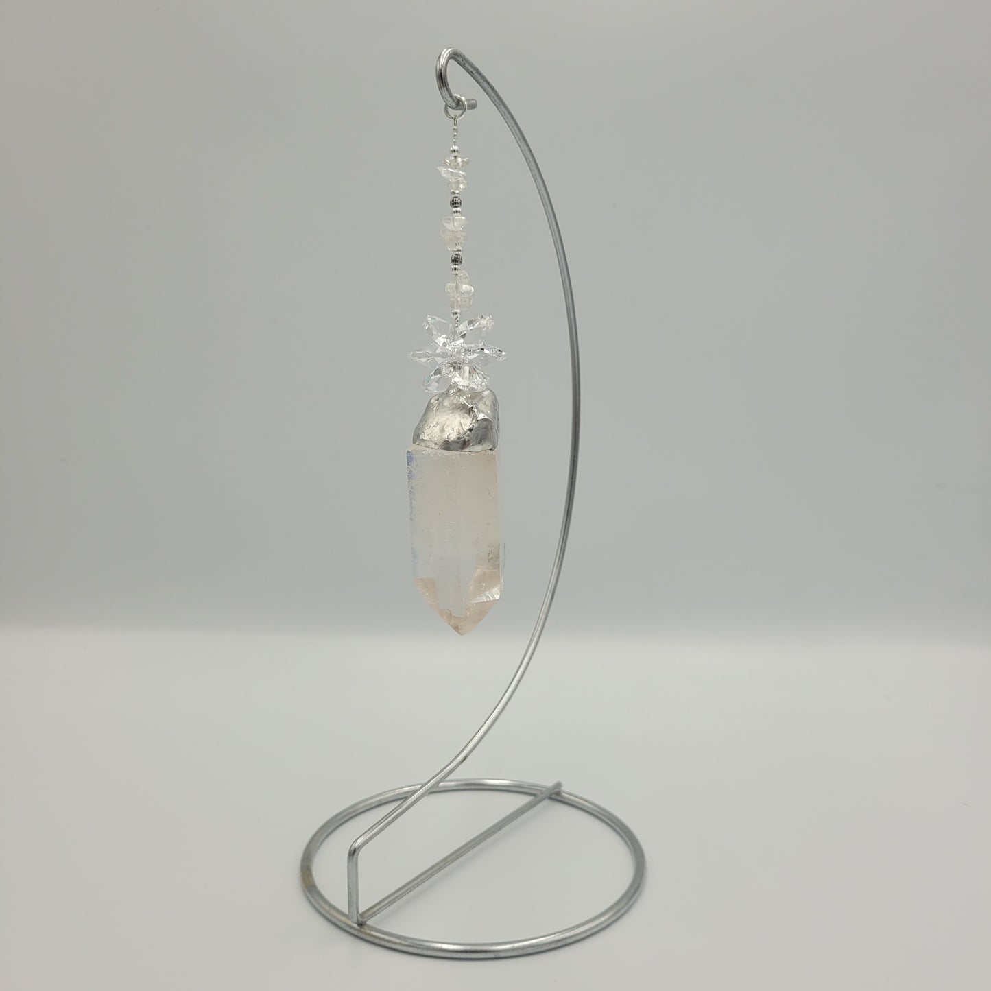 Clear Quartz Cluster Stone with Stand