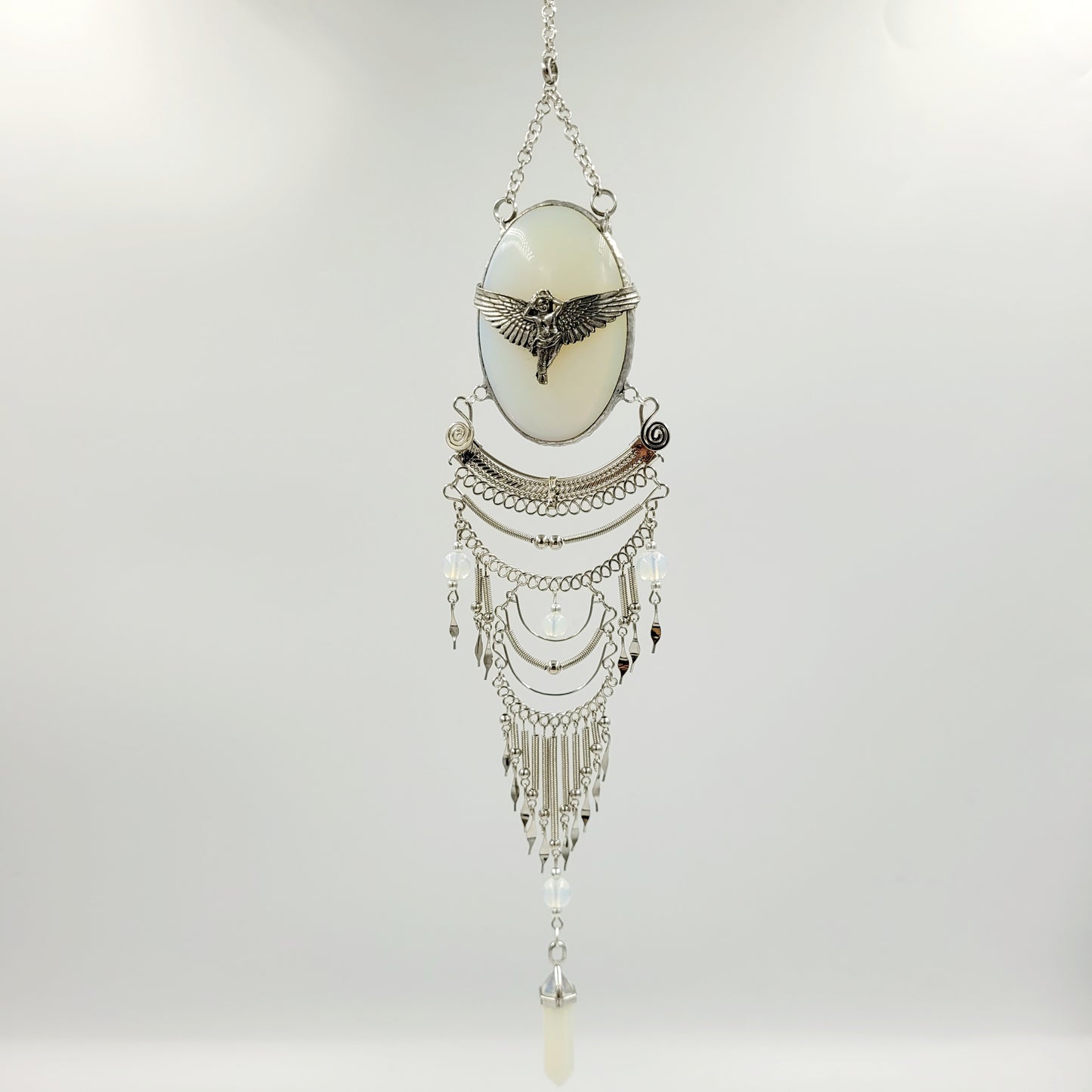Opalite Hanging Oval / Angel