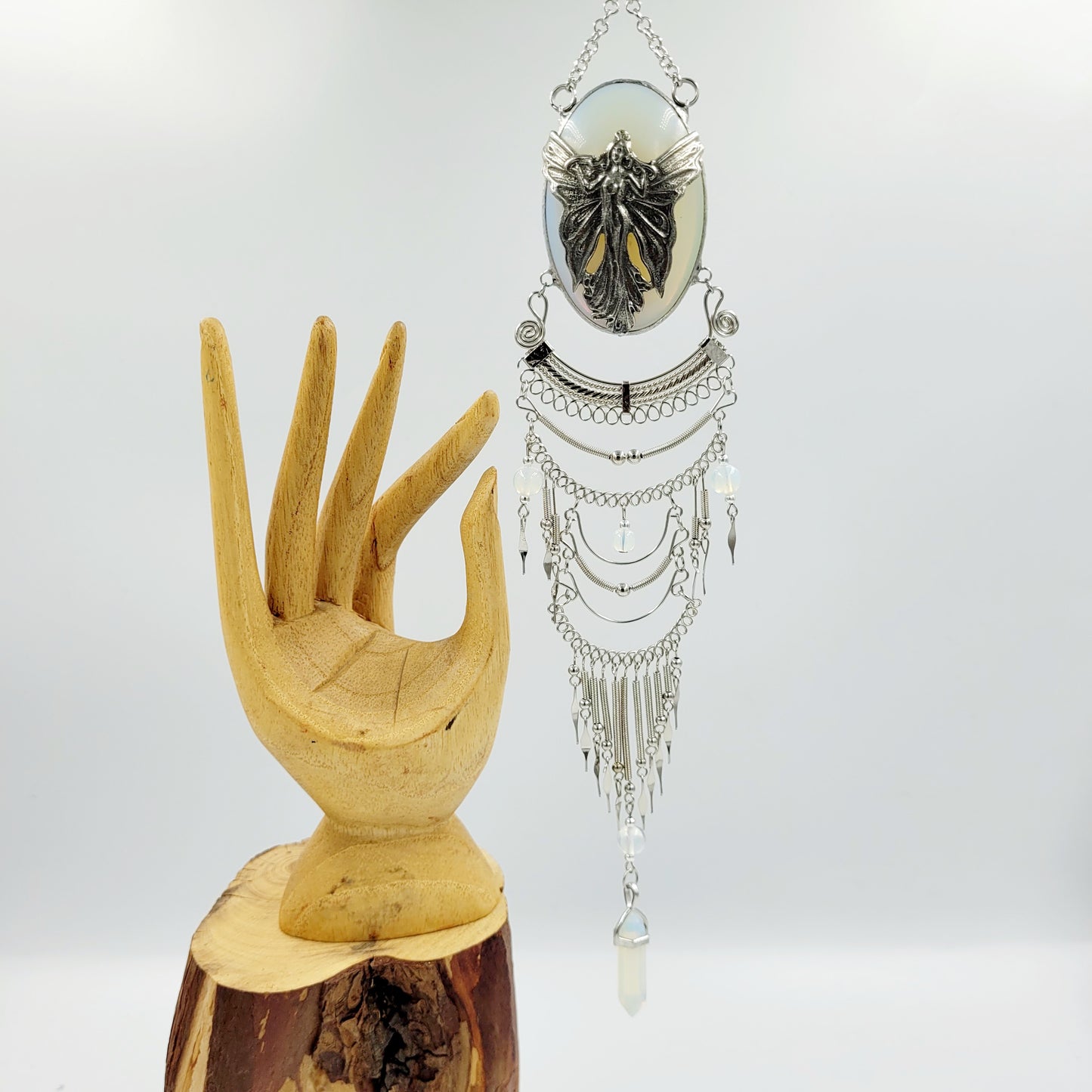 Opalite Hanging Oval/ Fairy Wing