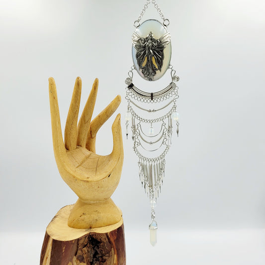 Opalite Hanging Oval/ Fairy Wing