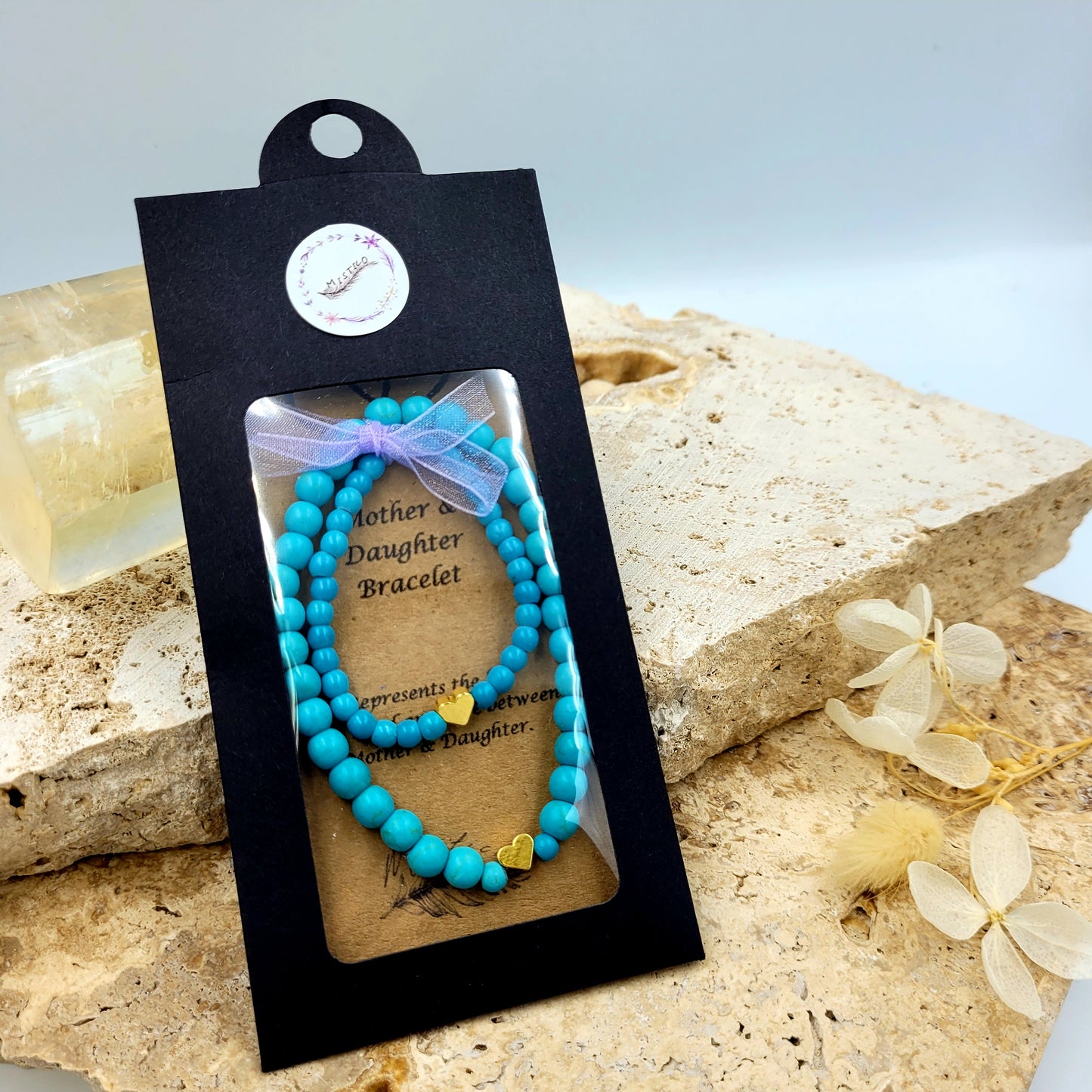 Mother & Daughter Love Hearts Gold Bracelet