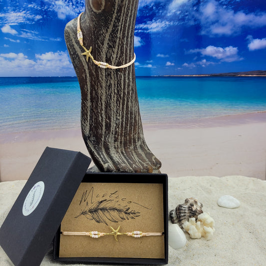 Starfish String Anklets - Various Colours