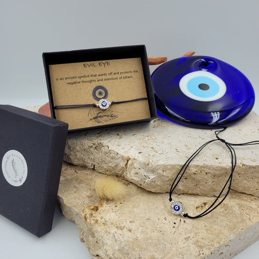Evil Eye Zircon Bracelet silver