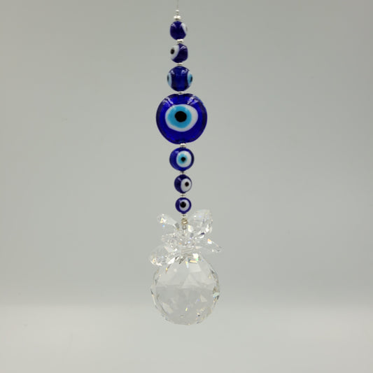 Evil Eye Crystal Suncatcher 30mm