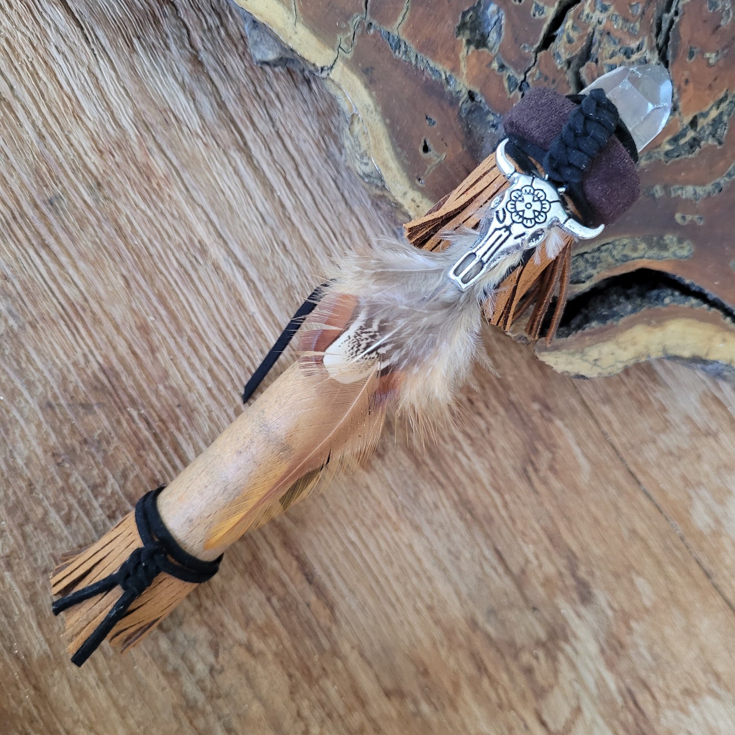 Indian Wand Bull, Clear quartz