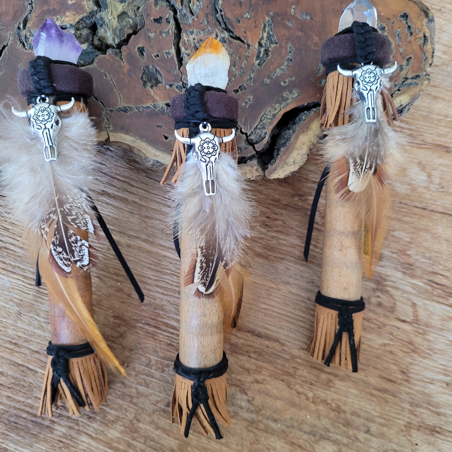 Indian Wand Bull, Clear quartz