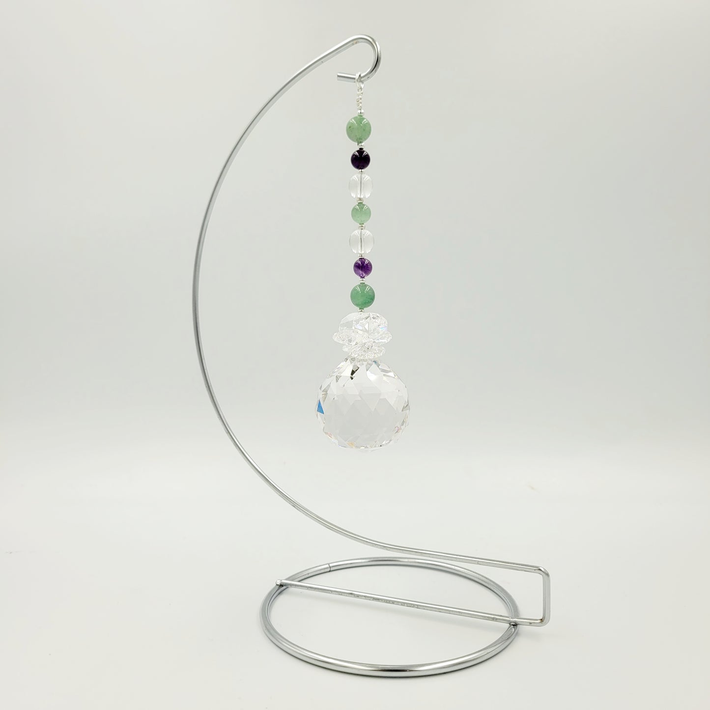 Healer Chakra Crystal Suncatcher with Stand