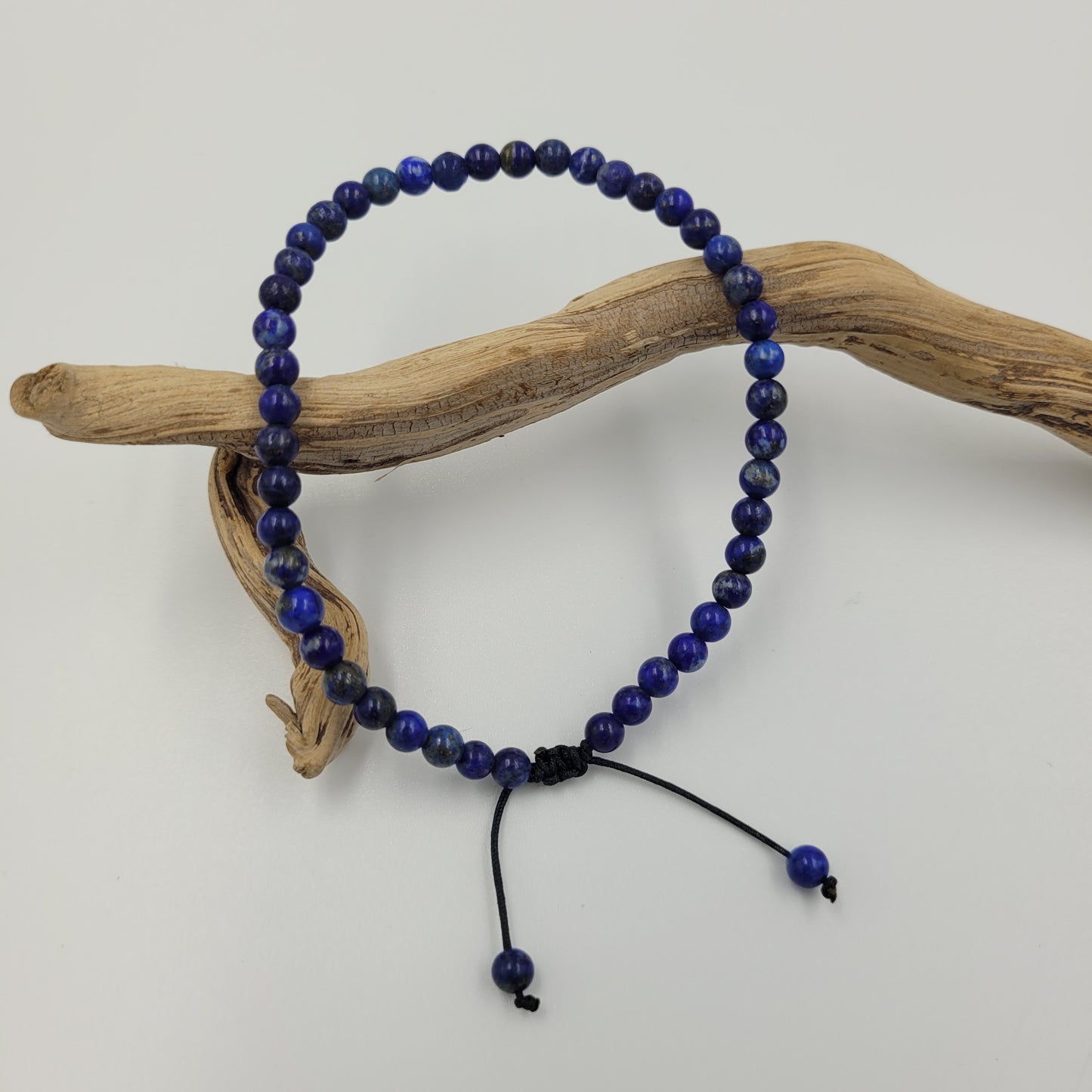Men's Bracelet 4 mm Lapis Lazuli stone