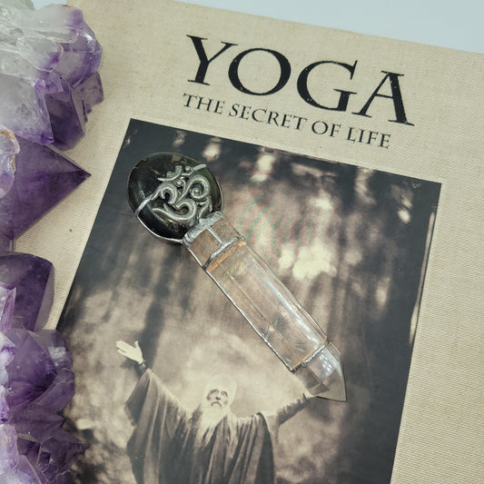 Exclusive Wand - Om ( Labradorite / Clear Quartz)