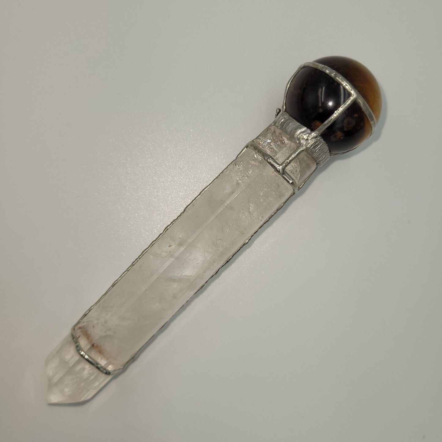 Exclusive Wand - Dragon ( Tiger Eye / Clear Quartz)