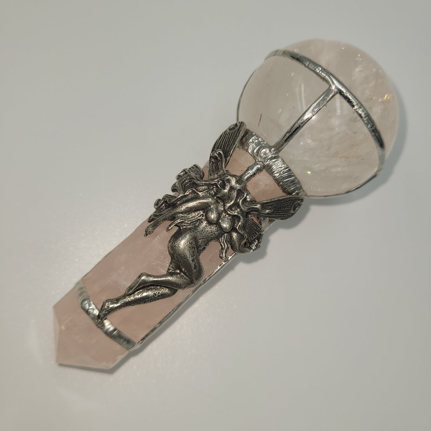Exclusive Wand - Fairy ( Clear Quartz/ Rose Quartz)