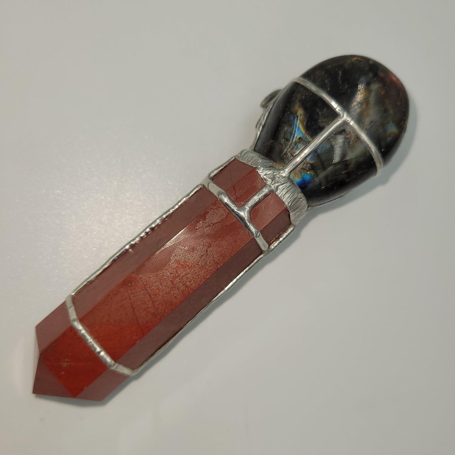 Exclusive Wand - Dragon ( Labradorite/ Red Jasper)