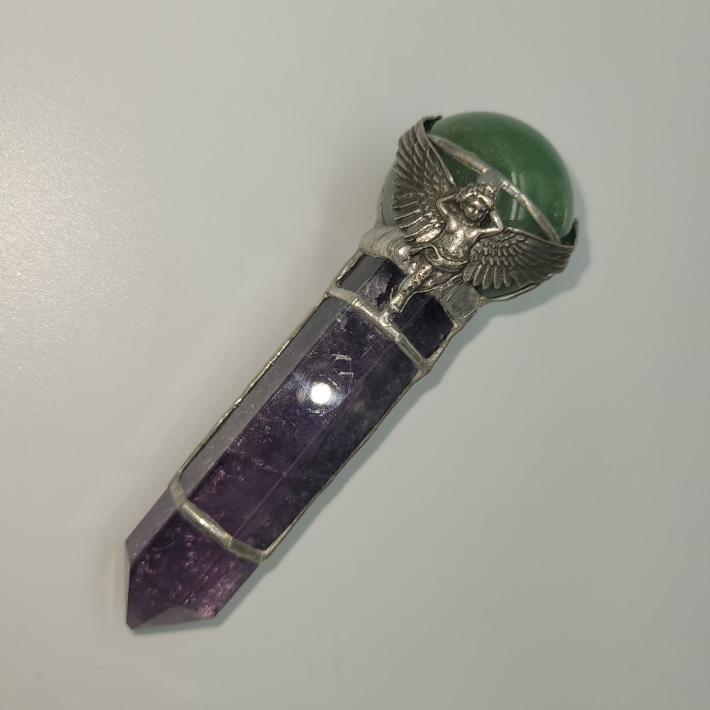 Exclusive Wand - Angel ( Aventurine / Flourite)