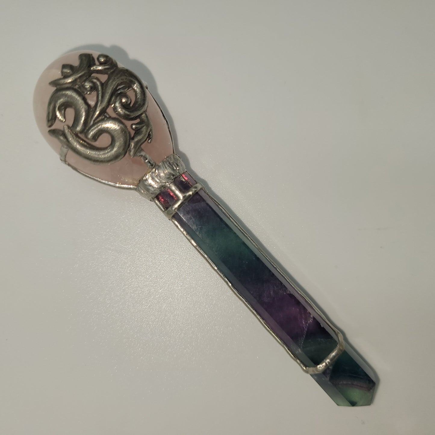 Exclusive Wand - Om ( Rose Quartz/ Flourite)