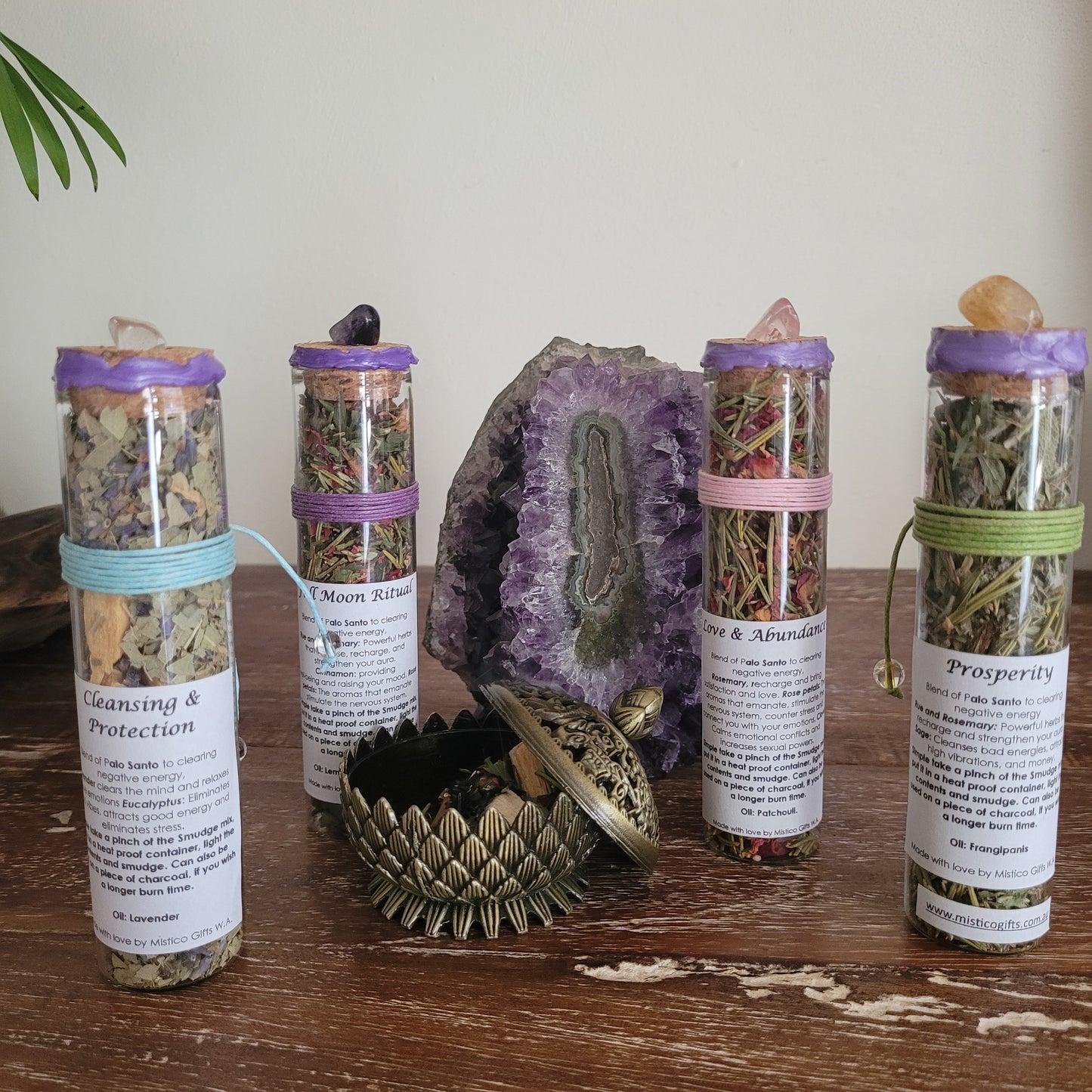 Smudge Tube Floral Full Moon Ritual