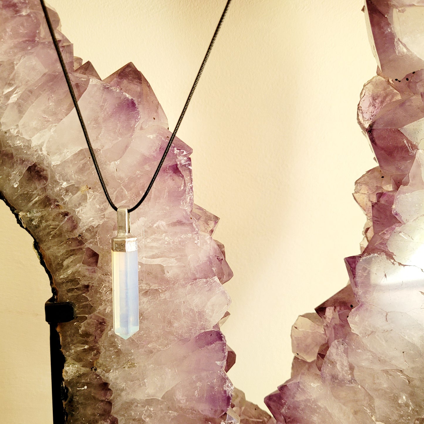 Opalite Crystal Point Necklace