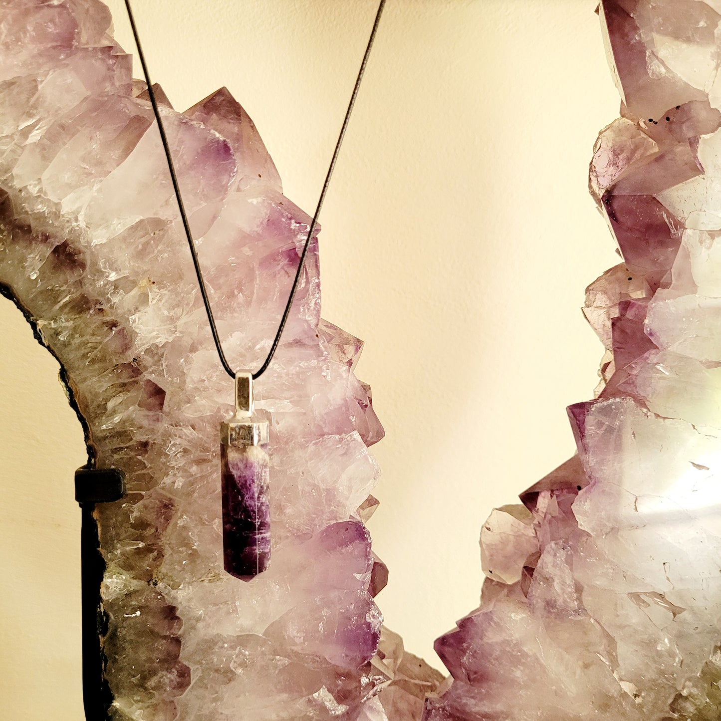 Amethyst Crystal Point Necklace