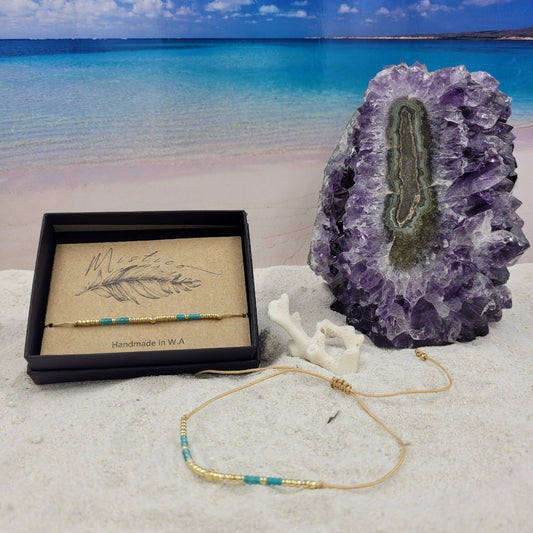 Beads Anklets -Turquoise