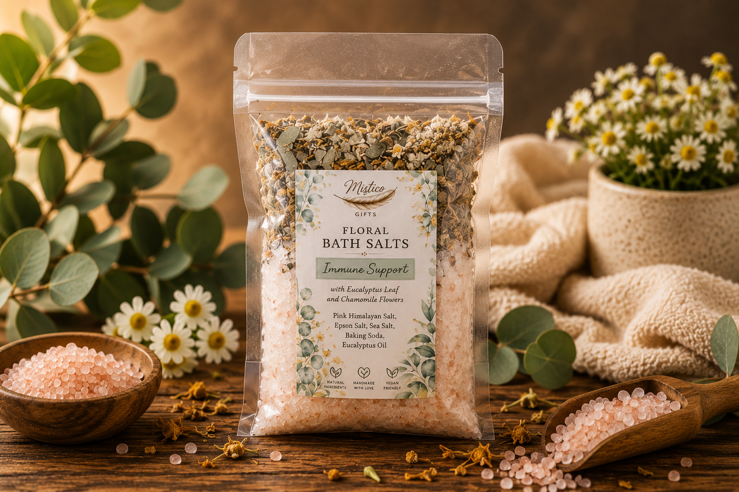 Floral Bath Salts Sachet/ Immune Suport