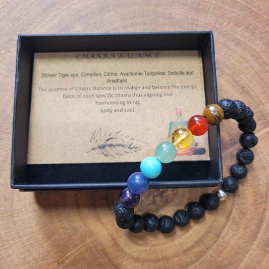 Chakra Balance / Lava Bracelet Small