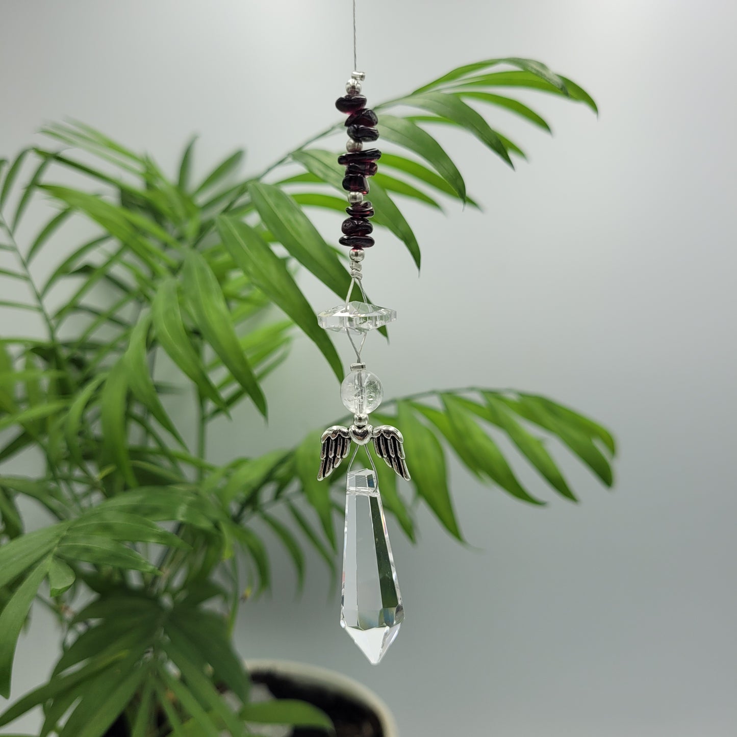 Angel Long Crystal Charm Suncatcher