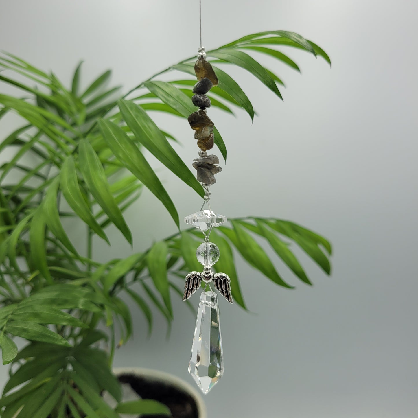 Angel Long Crystal Charm Suncatcher
