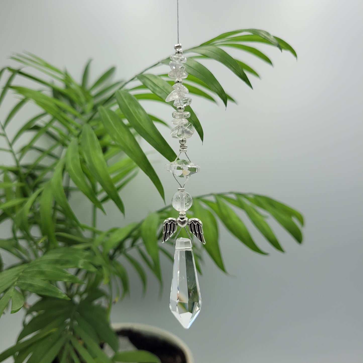 Angel Long Crystal Charm Suncatcher