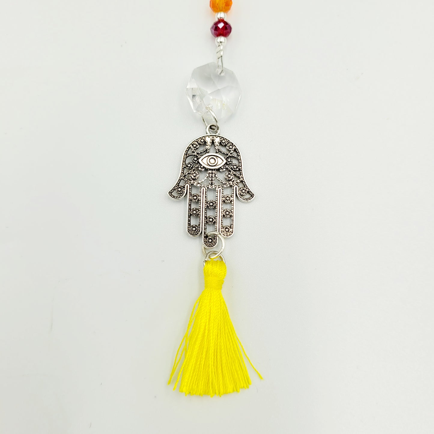 Small Hamsa Chakra Balance Crystal Charm Suncatcher