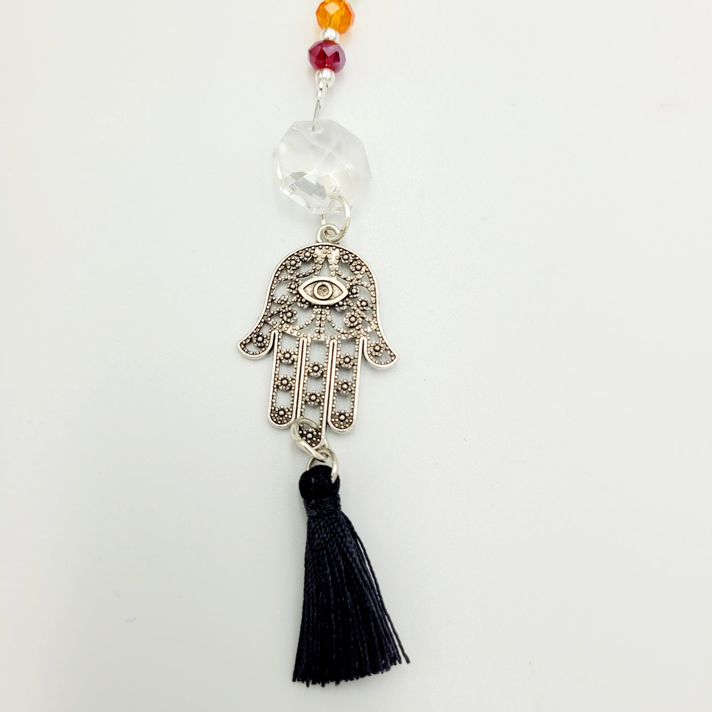 Small Hamsa Chakra Balance Crystal Charm Suncatcher