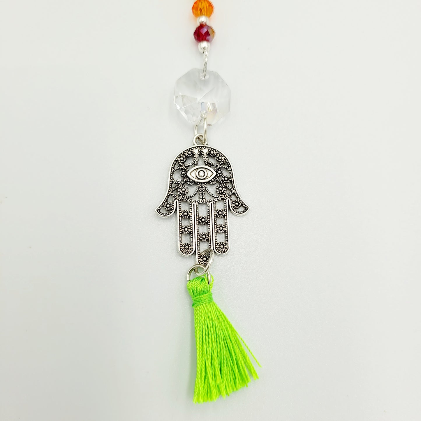 Small Hamsa Chakra Balance Crystal Charm Suncatcher